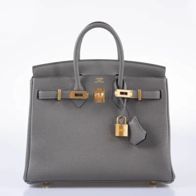 Hermès Birkin 25 Gris Meyer Togo Gold Hardware