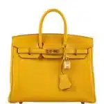 Hermès Birkin 25 Jaune Ambre Togo Gold Hardware replica handbags online