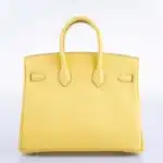 Hermès Birkin 25 Jaune Poussin Togo Palladium Hardware Lushentic inspired bags