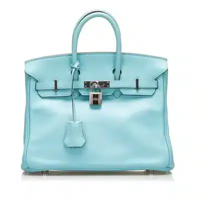 Hermès Birkin 25 Light Blue Swift Palladium Hardware