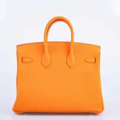 Hermès Birkin 25 Orange Minium Togo Palladium Hardware