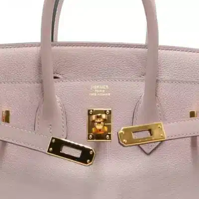 Hermès Birkin 25 Pink Glycine Togo Palladium logo1