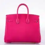 Hermès Birkin 25 Rose Tyrien Epsom Palladium Hardware High-quality Lushentic Grade