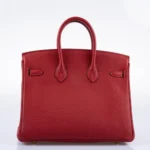 Hermès Birkin 25 Rouge Vif Togo Gold Hardware Quality Rep