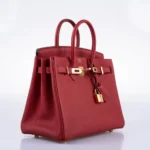 Hermès Birkin 25 Rouge Vif Togo Gold Hardware Quality Rep