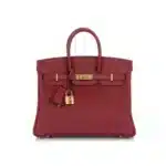 Hermès Birkin 25 Rouge Vif Veau Jonathan Gold Hardware