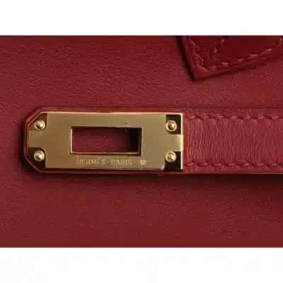 Hermès Birkin 25 Rouge Vif Veau Jonathan logo1