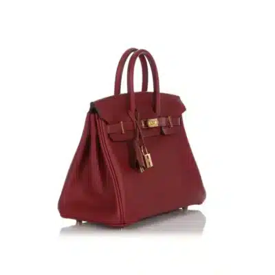 Hermès Birkin 25 Rouge Vif Veau Jonathan Gold Hardware