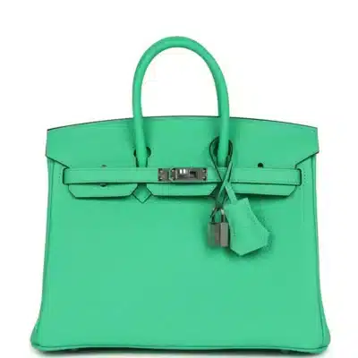 Hermès Birkin 25 Vert Comics Togo Palladium Hardware