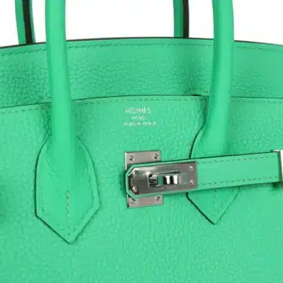 Hermès Birkin 25 Vert Comics Togo logo