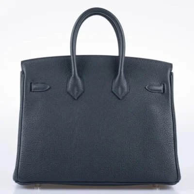 Hermès Birkin 25 Vert Rousseau Togo Palladium Hardware Replica luxury handbag