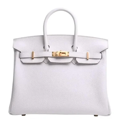 Hermès Birkin 25 White Togo Gold Hardware