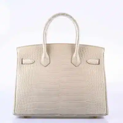 Hermès Birkin 30 Beton Matte Alligator Mississippiensis Gold Hardware