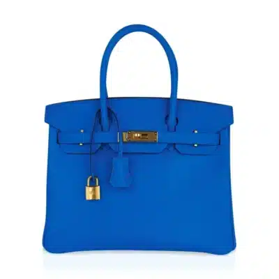 Hermès Birkin 30 Bleu Frida Epsom Gold Hardware