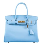 Hermès Birkin 30 Blue Celeste Epsom Gold Hardware Fake luxury bags for sale