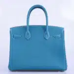 Hermès Rare Collectible Birkin 30 Blue Jean Togo Palladium Hardware