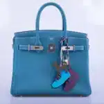 Hermès Rare Collectible Birkin 30 Blue Jean Togo Palladium Hardware