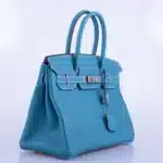 Hermès Birkin 30 Blue Jean Togo Palladium Hardware Replica designer handbags