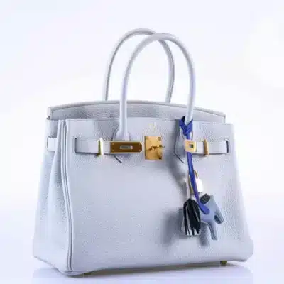 Hermès Birkin 30 Blue Pale Togo front2