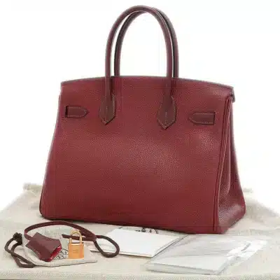 Hermès Birkin 30 Bordeaux Togo Palladium Hardware Affordable