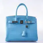 Hermès Birkin 30 Celeste Blue Epsom Palladium Hardware