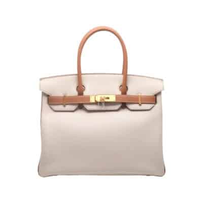 Hermès Birkin 30 Craie Togo Brushed Gold Hardware