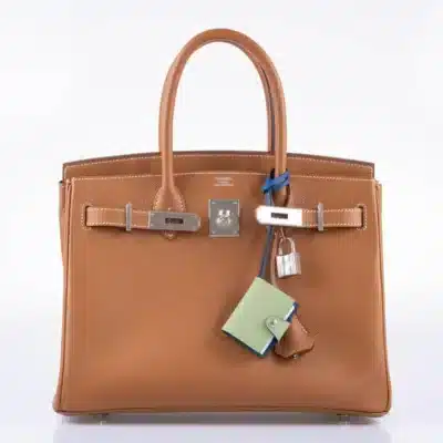 Hermès Birkin 30 Gold Epsom Palladium Hardware Handmade replica bags