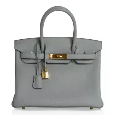 Hermès Birkin 30 Gris Mouette Togo Gold Hardware