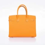 Hermès Birkin 30 Jaune D'Or And Blue Marine Epsom Palladium Hardware