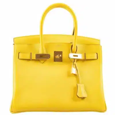 Hermès Birkin 30 Jaune de Naples Taurillon Novillo Gold Hardware