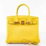 Hermès Birkin 30 Jaune de Naples Taurillon Novillo Gold Hardware