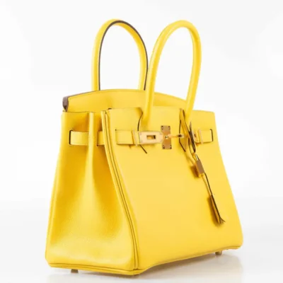 Hermès Birkin 30 Jaune de Naples Taurillon Novillo Gold Hardware