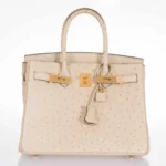 Hermès Birkin 30 Parchemin Ostrich Gold Hardware