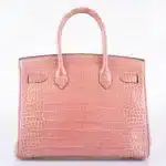 Hermès Birkin 30 Rose Indiennes Shiny Porosus Crocodile Palladium Hardware