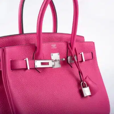 Hermès Birkin 30 Shocking Rose Togo Palladium Hardware