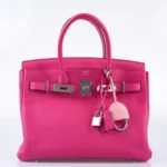 Hermès Birkin 30 Shocking Rose Togo Palladium Hardware