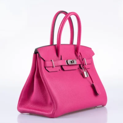 Hermès Birkin 30 Shocking Rose Togo Palladium Hardware