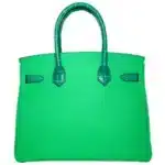 Hermès Birkin 30 Touch Vert Jade/Vert Comics Shiny Niloticus Crocodile & Togo Palladium Hardware Lushentic Grade bags