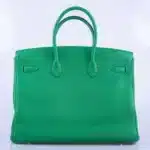 Hermès Birkin 35 Bambou (Bamboo) Green Togo Palladium Hardware