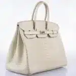 Hermès Birkin 35 Beton Matte Porosus Crocodile Palladium Hardware Replica luxury handbags