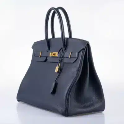 Hermès Birkin 35 Blue Nuit Togo Gold Hardware Lushentic Grade bags