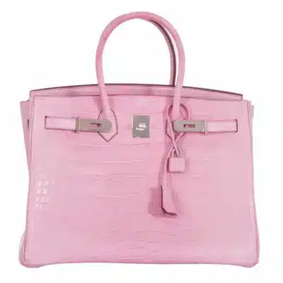 Hermès Birkin 35 Bubblegum 5P Pink Matte Alligator Mississippiensis Palladium Hardware