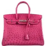 Hermès Birkin 35 Fuchsia Ostrich Palladium Hardware