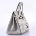 Hermès Birkin 35 Grey/Gris Perle Box Calf & Vibrato Palladium Hardware Replica luxury handbags