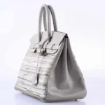 Hermès Birkin 35 Grey/Gris Perle Box Calf & Vibrato Palladium Hardware Replica luxury handbags