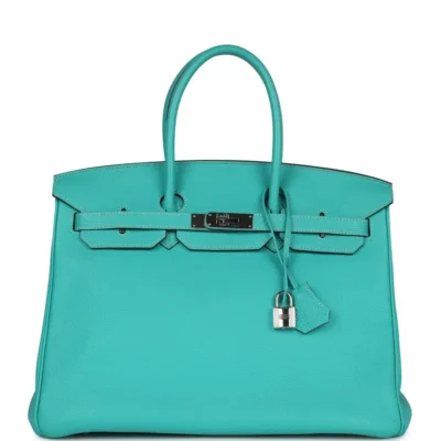 Hermès Birkin 35 Lagon Togo Palladium Hardware