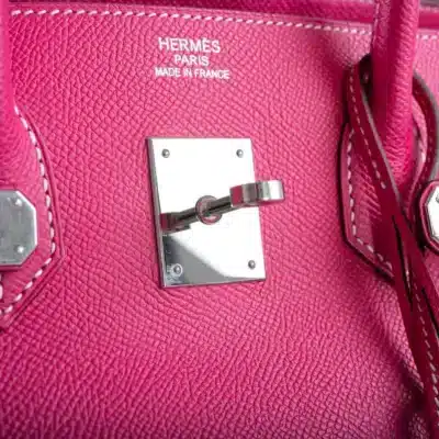 Hermès Birkin 35 Rose Tyrien and Rubis Epsom Palladium Hardware Replica luxury handbag