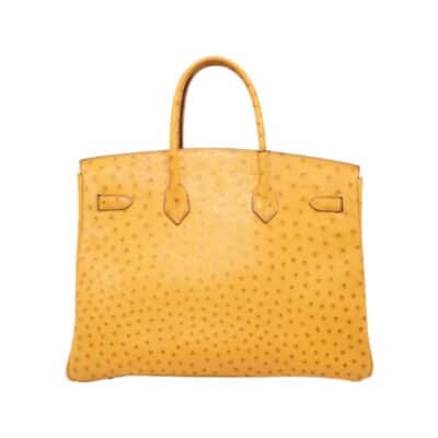 Hermès Birkin 35 Tabac Camel Ostrich Palladium Hardware