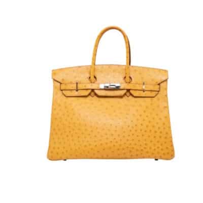 Hermès Birkin 35 Tabac Camel Ostrich Palladium Hardware