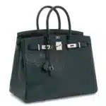 Hermès Birkin 35 Vert Foncé Matte Alligator Mississippiensis Palladium Hardware Handmade replica bags